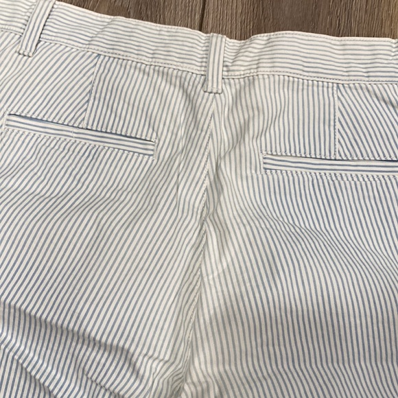 NWOT GAP Blue White Striped Cropped Pants Sz 8 - Picture 6 of 16